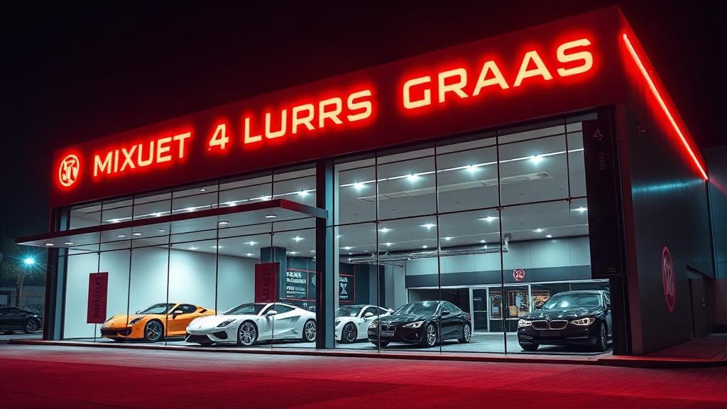 Modern garage exterior