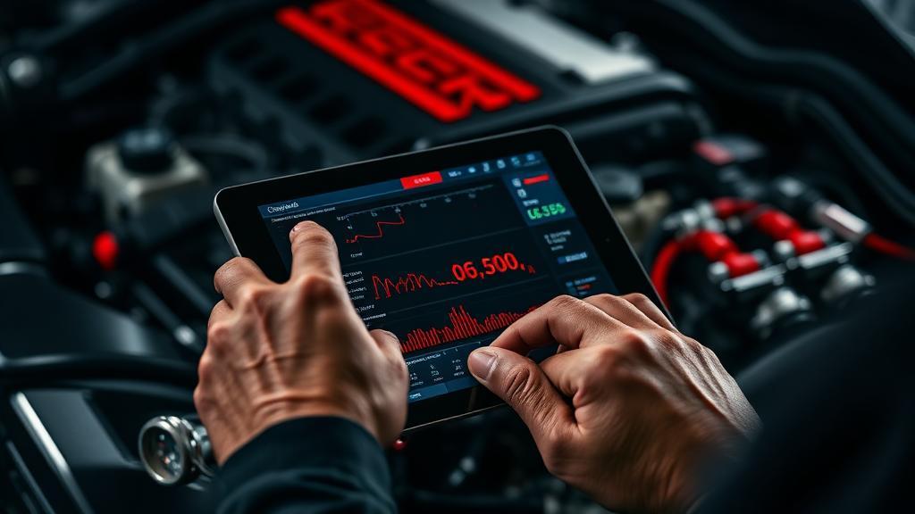 Vehicle diagnostics on tablet